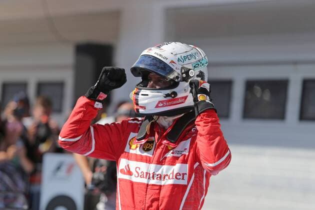 Hungarian Grand Prix, Hungaroring 27 - 30 July 2017 30.07.2017 - Race, Sebastian Vettel (GER) Scuderia Ferrari SF70H race winner 