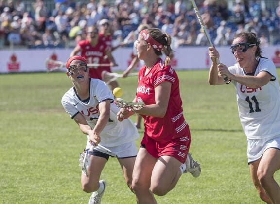 The World Games in Wroclaw The World Games, an international multi event is hold on July 20 in Wroclaw, Poland. In the picture: Lacrosse Final match USA vs Canada  EN_01269647_0526