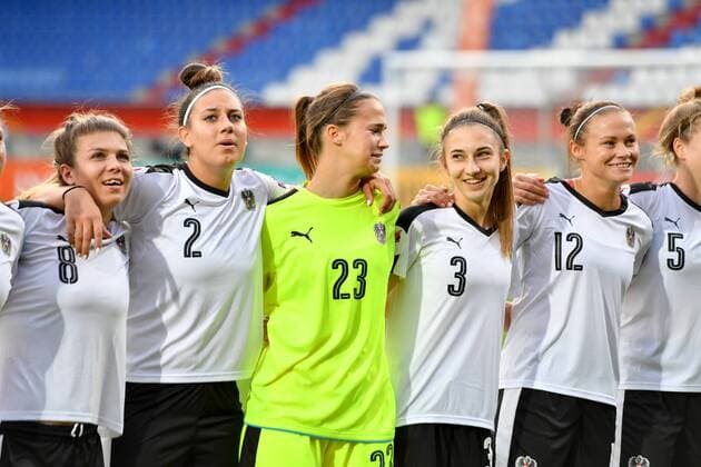 Jubel Österreich nach Halbfinaleinzug, Fussball, UEFA Women s EURO 2017, Viertelfinale, Österreich - Spanien, xmkx