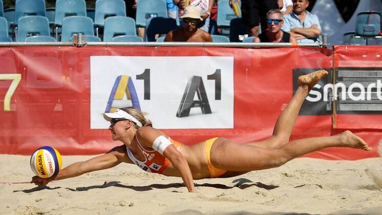 Beach volleyball Beachvolleyball - FIVB World Championships 2017 VIENNA,AUSTRIA,31.JUL.17 - BEACH VOLLEYBALL - FIVB World Championships, ladies. Image shows Marleen Van Iersel (NED). GEPAxpictures xMaticxKlansek