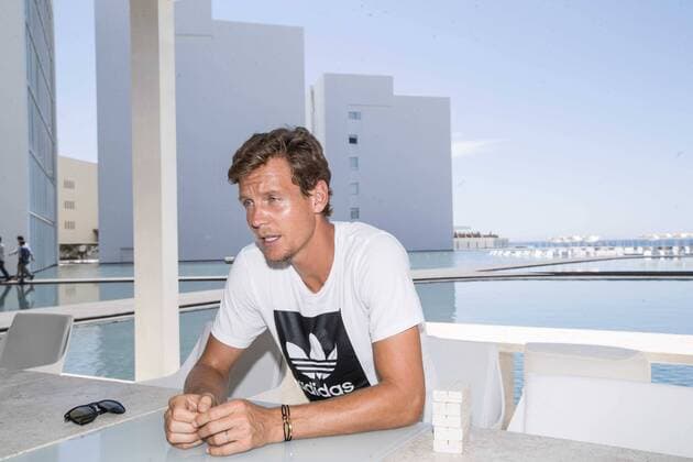July 31, 2017 - EUM20170831DEP21.JPG.LOS CABOS, Bcs TenisTenis-Cabos.- En el tenis hay que reinventarse todo el tiempo para mantenerse entre la elite comento el tenista checho Thomas Berdych en entrevista, 31 de julio de 2017. Foto: Agencia EL UNIVERSALGerman EspinosaMAVC Latin News: July 31, 2017  - ZUMAu78_ 20170731_zaf_u78_075 Copyright: xElxUniversalx