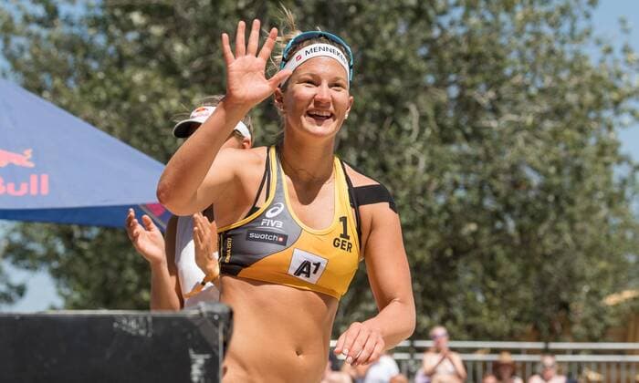 FIVB Beach volleyball Beachvolleyball World Championships Vienna 2017 am 01.08.2017 Isabel SCHNEIDER (GER); FIVB Beach Volleyball World Championships Vienna 2017 am 01.08.2017, Donauinsel Wien (Oesterreich). xPWx