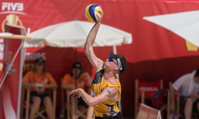 FIVB Beach volleyball Beachvolleyball World Championships Vienna 2017 am 01.08.2017 Markus BOECKERMANN (GER); FIVB Beach Volleyball World Championships Vienna 2017 am 01.08.2017, Donauinsel Wien (Oesterreich). xPWx