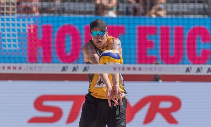 FIVB Beach volleyball Beachvolleyball World Championships Vienna 2017 am 01.08.2017 Markus BOECKERMANN (GER); FIVB Beach Volleyball World Championships Vienna 2017 am 01.08.2017, Donauinsel Wien (Oesterreich). xPWx