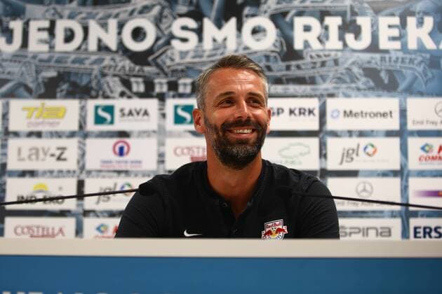 SOCCER - UEFA CL quali, Rijeka vs RBS, preview RIJEKA,CROATIA,01.AUG.17 - SOCCER - UEFA Champions League qualification, HNK Rijeka vs Red Bull Salzburg, preview, press conference PK Pressekonferenz RBS. Image shows head coach Marco Rose (RBS). GEPAxpictures xFelixxRoittner