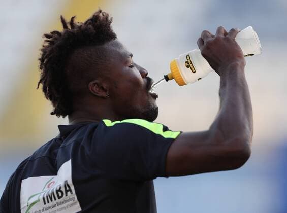 SOCCER - UEFA EL quali, Limassol vs A.Wien, preview LIMASSOL,CYPRUS,01.AUG.17 - SOCCER - UEFA Europa League qualification, AEL Limassol vs FK Austria Wien, preview, training A.Wien. Image shows Abdul Kadiri Mohammed (A.Wien). GEPAxpictures xChristianxOrt