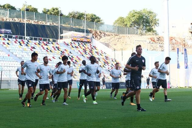 SOCCER - UEFA CL quali, Rijeka vs RBS, preview RIJEKA,CROATIA,01.AUG.17 - SOCCER - UEFA Champions League qualification, HNK Rijeka vs Red Bull Salzburg, preview, training RBS. Image shows the team of RBS. GEPAxpictures xFelixxRoittner