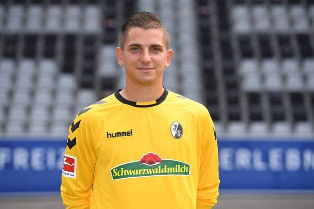 Patric Klandt (Torwart SC Freiburg), am 01.08.2017. Freiburg Copyright: xLaegler Eibner-Pressefotox EP_SLR