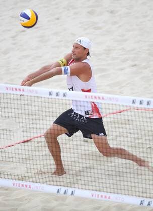 Beach volleyball Beachvolleyball - FIVB World Championships 2017 VIENNA,AUSTRIA,02.AUG.17 - BEACH VOLLEYBALL - FIVB World Championships. Image shows Thomas Kunert (AUT). GEPAxpictures xChristianxWalgram