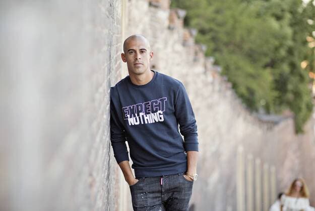 Israeli soccer player Tal Ben Chaim poses in front of Prague s Castle, Czech Republic, on Monday, July 3rd, 2017. Tal Ben Chaim, Maccabi Tel Aviv striker, joins Sparta Prague for four seasons. Ben Chaim arrives on a deal reported to be worth 2.9 million euros, making him the most expensive transfer in the history of the Czech league. (CTKxPhoto RenexFluger) CTKPhotoF201708020685201 