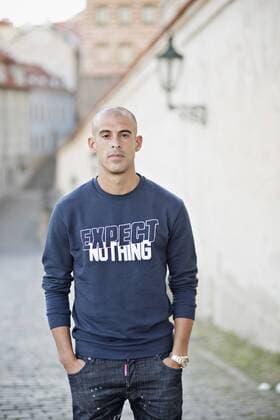 Israeli soccer player Tal Ben Chaim poses in front of Prague s Castle, Czech Republic, on Monday, July 3rd, 2017. Tal Ben Chaim, Maccabi Tel Aviv striker, joins Sparta Prague for four seasons. Ben Chaim arrives on a deal reported to be worth 2.9 million euros, making him the most expensive transfer in the history of the Czech league. (CTKxPhoto RenexFluger) CTKPhotoF201708020685301 