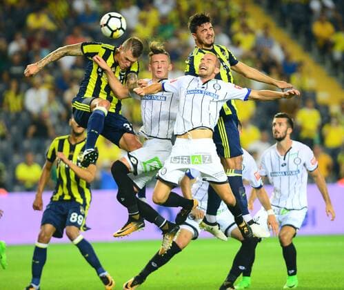 Martin Skrtel of Fenerbahce during the UEFA Europa League second leg match between Fenerbahce and Sturm Graz at Ulker Stadium in Istanbul , Turkey on 03 August 2017. 