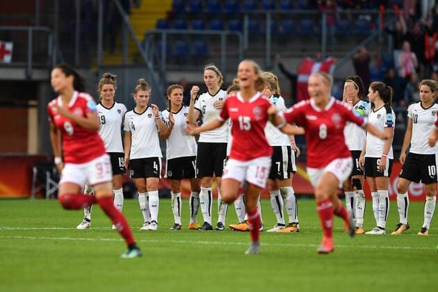 SOCCER - UEFA EURO EM Europameisterschaft Fussball 2017 BREDA,NETHERLANDS,03.AUG.17 - WOMEN SOCCER - UEFA Women s European Championship EM Europameisterschaft 2017, semifinal, Denmark vs Austria. Image shows the disappointment of AUT. GEPAxpictures xFlorianxErtl