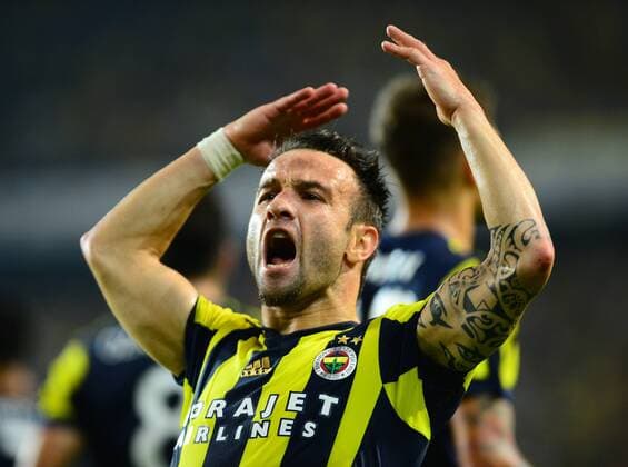 Mathieu Valbuena of Fenerbahce during the UEFA Europa League second leg match between Fenerbahce and Sturm Graz at Ulker Stadium in Istanbul , Turkey on 03 August 2017. 