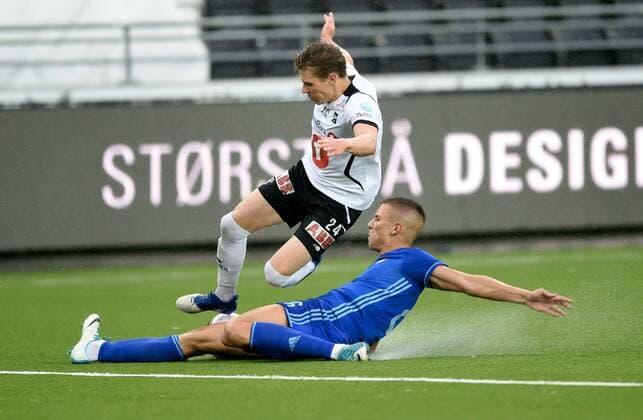 Fotball , 3. august 2017 , Europa League , Qual. Odd - Dinamo Zagreb 0-0 Filip Benkovic , DZ Riku Riski , Odd 