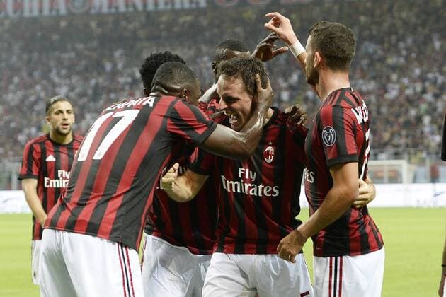 Db Milano 03 08 2017 - Europa League Milan-Craiova foto Daniele Byffa Image nella foto: esultanza gol Giacomo Bonaventura 