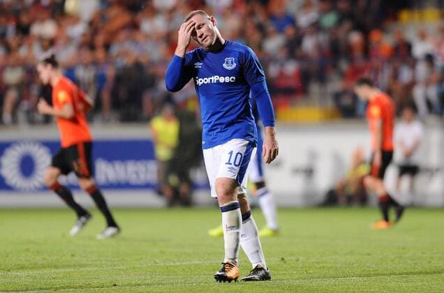 Bilder des Tages - SPORT 2017.08.03 Ruzomberok Stadion pod Cebratom Pilka nozna UEFA Liga Europy trzecia runda kwalifikacyjna Sezon 2017 2018 MFK Ruzomberok - Everton F.C N z Wayne Rooney Foto Rafal Rusek PressFocus NEWSPIX.PL 2017.08.03 Ruzomberok Stadion pod Cebratom Football UEFA Europa League Third qualifying round, Season 2017 2018 MFK Ruzomberok - Everton F.C Wayne Rooney Credit: Rafal Rusek PressFocus --- Newspix.pl  20170803PF_RR028