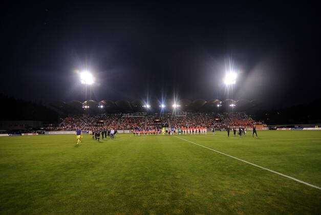 2017.08.03 Ruzomberok Stadion pod Cebratom Pilka nozna UEFA Liga Europy trzecia runda kwalifikacyjna Sezon 2017 2018 MFK Ruzomberok - Everton F.C N z Widok stadion view stadium Foto Rafal Rusek PressFocus NEWSPIX.PL 2017.08.03 Ruzomberok Stadion pod Cebratom Football UEFA Europa League Third qualifying round, Season 2017 2018 MFK Ruzomberok - Everton F.C Widok stadion view stadium Credit: Rafal Rusek PressFocus --- Newspix.pl  20170803PF_RR037