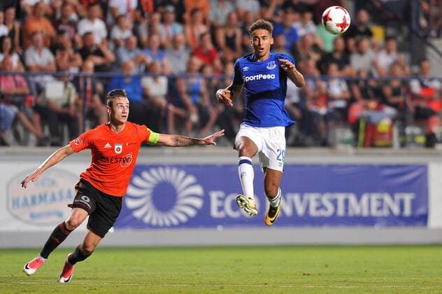 2017.08.03 Ruzomberok Stadion pod Cebratom Pilka nozna UEFA Liga Europy trzecia runda kwalifikacyjna Sezon 2017 2018 MFK Ruzomberok - Everton F.C N z Dominic Calvert-Lewin Foto Rafal Rusek PressFocus NEWSPIX.PL 2017.08.03 Ruzomberok Stadion pod Cebratom Football UEFA Europa League Third qualifying round, Season 2017 2018 MFK Ruzomberok - Everton F.C Dominic Calvert-Lewin Credit: Rafal Rusek PressFocus --- Newspix.pl  20170803PF_RR088