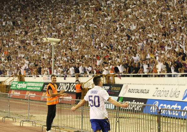 HNK Hajduk - Brondby 03.08.2017., stadium Poljud, Split, Croatia - UEFA Europa League, third qualifying round, second leg,HNK Hajduk - Brondby IF. Ante Erceg.  IvoxCagalj PIXSELL