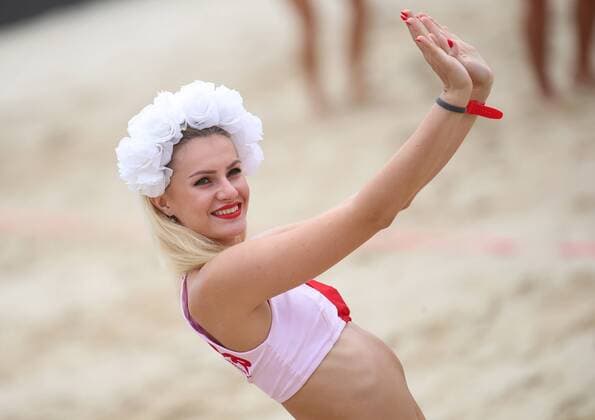 Beach volleyball Beachvolleyball - FIVB World Championships 2017 VIENNA,AUSTRIA,04.AUG.17 - BEACH VOLLEYBALL - FIVB World Championships. Image shows a girl. GEPAxpictures xChristianxWalgram