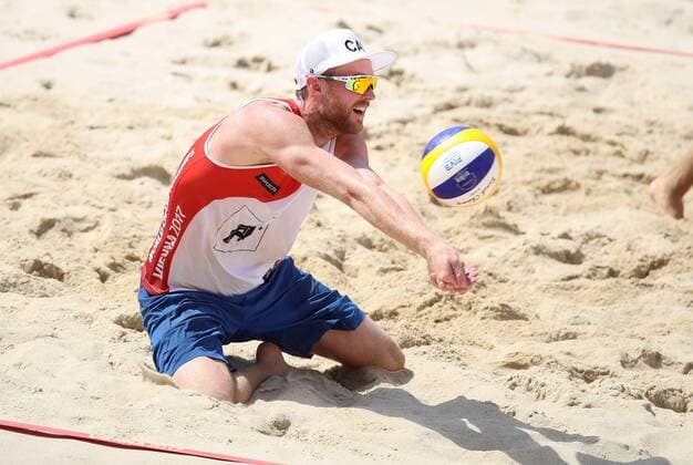 Beach volleyball Beachvolleyball - FIVB World Championships 2017 VIENNA,AUSTRIA,04.AUG.17 - BEACH VOLLEYBALL - FIVB World Championships. Image shows Chaim Schalk (CAN). GEPAxpictures xChristianxWalgram