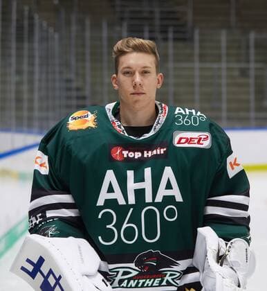 Ben Meisner (Torwart Augsburger Panther 30) Eishockey, GER, DEL, Porträttermin 2017 2018, Augsburger Panther,