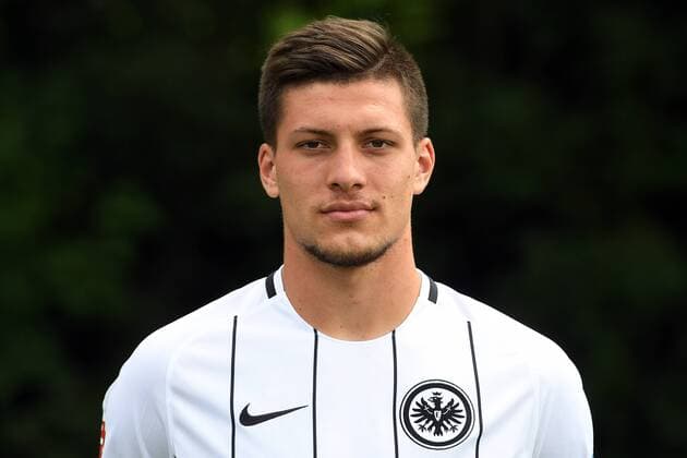 04.08.2017, xjhx, Fussball 1.Bundesliga, Eintracht Frankfurt Fototermin, Fußball, GER 1.BL Porträttermin 2017 2018, emonline, Luka Jovic (Eintracht Frankfurt) Frankfurt am Main
