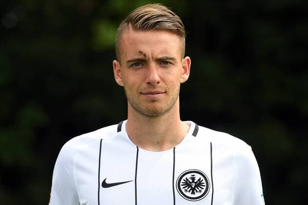 04.08.2017, xjhx, Fussball 1.Bundesliga, Eintracht Frankfurt Fototermin, Fußball, GER 1.BL Porträttermin 2017 2018, emonline, Max Besuschkow (Eintracht Frankfurt) Frankfurt am Main