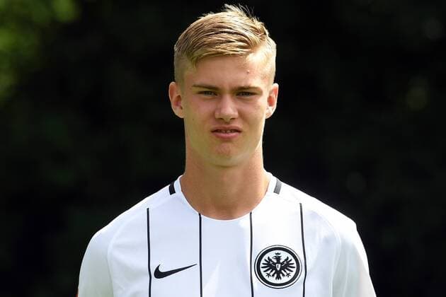 04.08.2017, xjhx, Fussball 1.Bundesliga, Eintracht Frankfurt Fototermin, Fußball, GER 1.BL Porträttermin 2017 2018, emonline, Noel Knothe (Eintracht Frankfurt) Frankfurt am Main