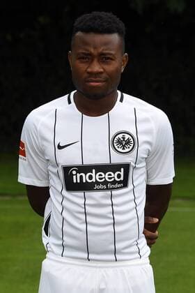 04.08.2017, xjhx, Fussball 1.Bundesliga, Eintracht Frankfurt Fototermin, Fußball, GER 1.BL Porträttermin 2017 2018, emonline, Nelson Mandela Mbouhom (Eintracht Frankfurt) Frankfurt am Main