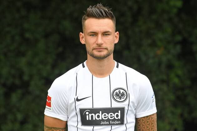 04.08.2017, xjhx, Fussball 1.Bundesliga, Eintracht Frankfurt Fototermin, Fußball, GER 1.BL Porträttermin 2017 2018, emonline, Danny Blum (Eintracht Frankfurt) Frankfurt am Main