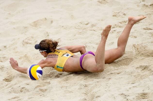 Beach volleyball Beachvolleyball - FIVB World Championships 2017 VIENNA,AUSTRIA,05.AUG.17 - BEACH VOLLEYBALL - FIVB World Championships, ladies. Image shows Larissa Franca Maestrini (BRA). GEPAxpictures xMaticxKlansek