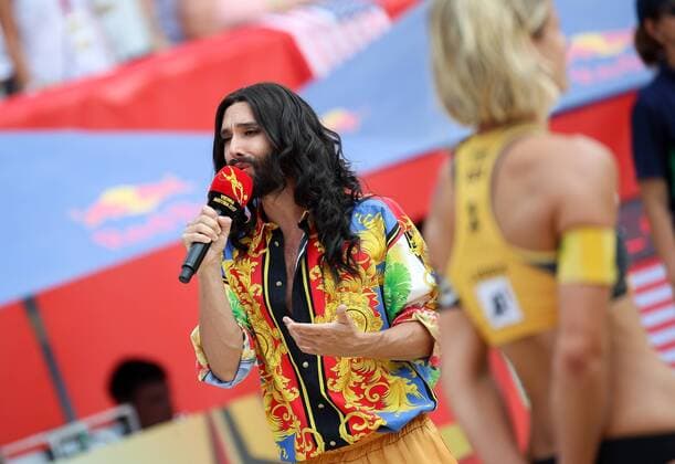 Beach volleyball Beachvolleyball - FIVB World Championships 2017 VIENNA,AUSTRIA,05.AUG.17 - BEACH VOLLEYBALL - FIVB World Championships. Image shows Conchita Wurst. GEPAxpictures xChristianxWalgram
