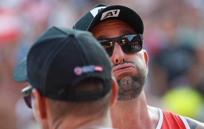Beach volleyball Beachvolleyball - FIVB World Championships 2017 VIENNA,AUSTRIA,05.AUG.17 - BEACH VOLLEYBALL - FIVB World Championships. Image shows Clemens Doppler (AUT). GEPAxpictures xChristianxWalgram