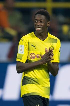 Dortmund, Deutschland, 05.08.2017, DFL Supercup, BV Borussia Dortmund - FC Bayern Muenchen, Ousmane Dembele (BVB) schaut ( DeFodi001
