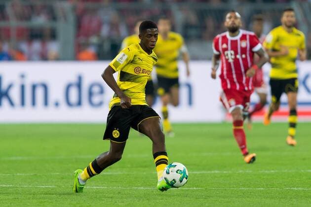 Dortmund, Deutschland, 05.08.2017, DFL Supercup, BV Borussia Dortmund - FC Bayern Muenchen, Ousmane Dembele (BVB) in aktion ( DeFodi001