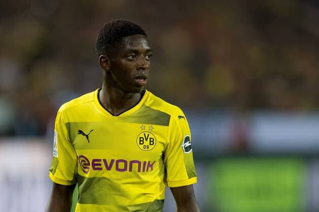 Dortmund, Deutschland, 05.08.2017, DFL Supercup, BV Borussia Dortmund - FC Bayern Muenchen, Ousmane Dembele (BVB) schaut ( DeFodi001