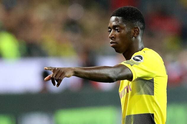 xuhjb, Dortmund, Signal Iduna Park, 05.08.17, Supercup 2017: Borussia Dortmund - FC Bayern München Bild: Ousmane Dembele (Dortmund) Dortmund