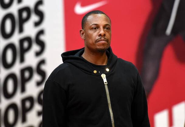 NBA Basketball Herren USA star Paul Pierce is seen during a basketball event in Hong Kong, China, 7 August 2017. NBA stars show off basketball skills to instruct younger players in Hong Kong  20170807_32305