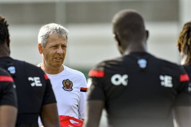 Lucien Favre (Entraineur de l OGC Nice) FOOTBALL : Entrainement de l OGC Nice - Nice - 08 08 2017 NorbertScanella Panoramic 