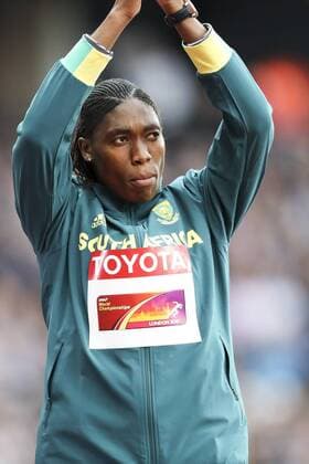 IAAF World Championships vom 04.-13.08.2017; London, 08.08.2017 Siegerehrung 1500m - Caster Semenya (RSA) am 08.08.2017 im London Stadium waehrend der IAAF World Championships vom 04.-13.08.2017 in London (Great Britain). xakx