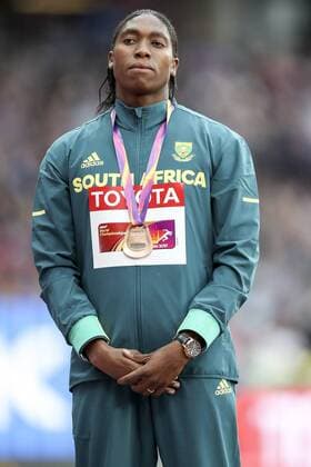 IAAF World Championships vom 04.-13.08.2017; London, 08.08.2017 Siegerehrung 1500m - Caster Semenya (RSA) am 08.08.2017 im London Stadium waehrend der IAAF World Championships vom 04.-13.08.2017 in London (Great Britain). xakx