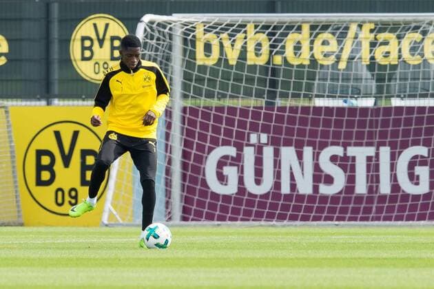 Bilder des Tages - SPORT Dortmund, Germany, 2017-08-09, Training BV Borussia Dortmund, BVB, Ousmane Dembele (BVB) in aktion ( DeFodi001