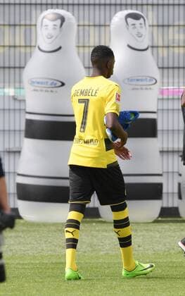 Bilder des Tages - SPORT 09.08.2017, Fussball GER, 1. Bundesliga, Saison 2017 2018, DFL Media Day mit dem Offiziellen Mannschaftsfoto, ane Dembele (Borussia Dortmund)