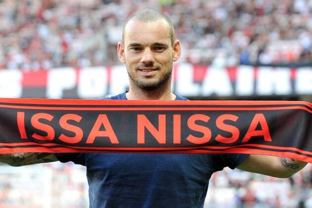 PRESENTATION DE Wesley Sneijder FOOTBALL : Nice vs Troyes - Ligue 1 Conforama - 11 08 2017 FEP Panoramic 