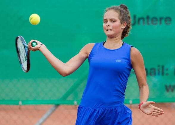 ALINA GRANWEHR (SUI), Tennis Europe-Bavarian Junior Open, GS14 Tennis - Bavarian Junior Open 2017 - Tennis Europe Junior Tour - SC Eching - Eching - Bayern - Germany - 12 August 2017. Â Copyright: xJuergenxHasenkopfx