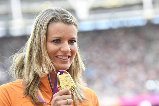 12-08-2017 ATLETIEK: IAAF WORLD CHAMPIONSHIPS LONDON 2017: LONDEN huldiging 200 meter Dafne Schippers (NED) Foto: SCS Soenar Chamid xVIxVIxImagesx xSoenarxChamidxsportfotografiexIVx 8458892