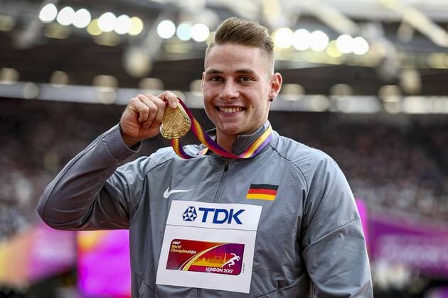 IAAF World Championships vom 04.-13.08.2017; London, 13.08.2017 Johannes Vetter (GER) am 13.08.2017 im London Stadium waehrend der IAAF World Championships vom 04.-13.08.2017 in London (Great Britain). xakx