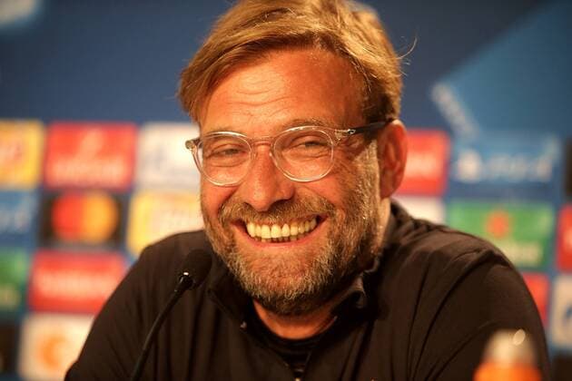 Sinsheim, Germany 14.08.2017, UEFA Champions League - 2017 18 Season, Erste Play-off-Runde, Pressekonferenz und Training zum Spiel TSG 1899 Hoffenheim - FC Liverpool, Trainer Jürgen Klopp (Liverpool) ( DeFodi506